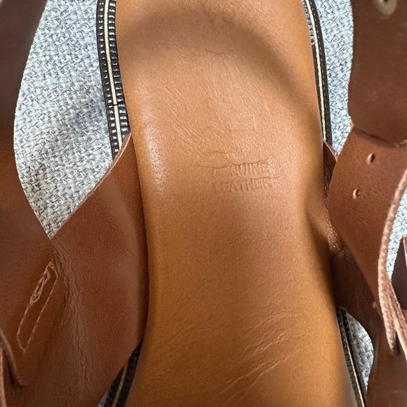 Made in Italy Brown Genuine Leather Sandals Size 39 - Picture 2 of 4